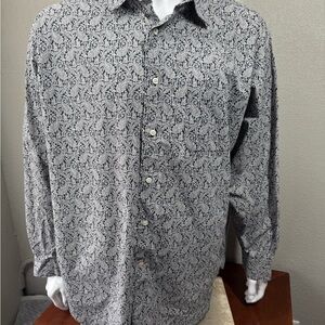Men's Patterned Button-Up Shirt by Daniel Cremieux
